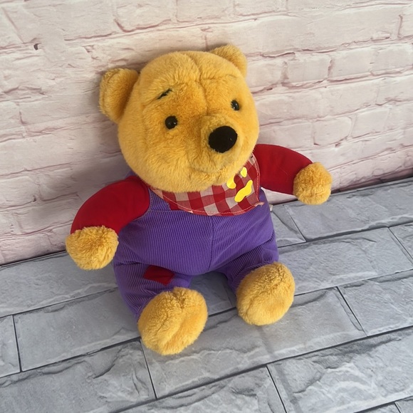 90’s Vintage Winnie the Pooh talking bear stuff animal giggles nose 14” - Picture 3 of 7